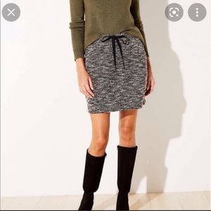 NWT - LOFT - Brush Knit Jogger Skirt w/ pockets